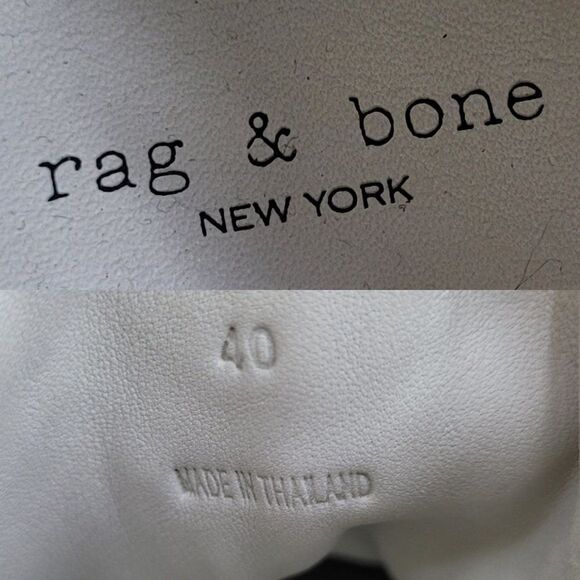 Rag & Bone Nova High Top Sneakers Size 40 US 10 Beige White Suede and Leather - Picture 4 of 13